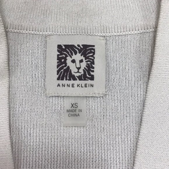 Anne Klein Open Front 2-Pocket Knit Cardigan - Picture 6 of 8